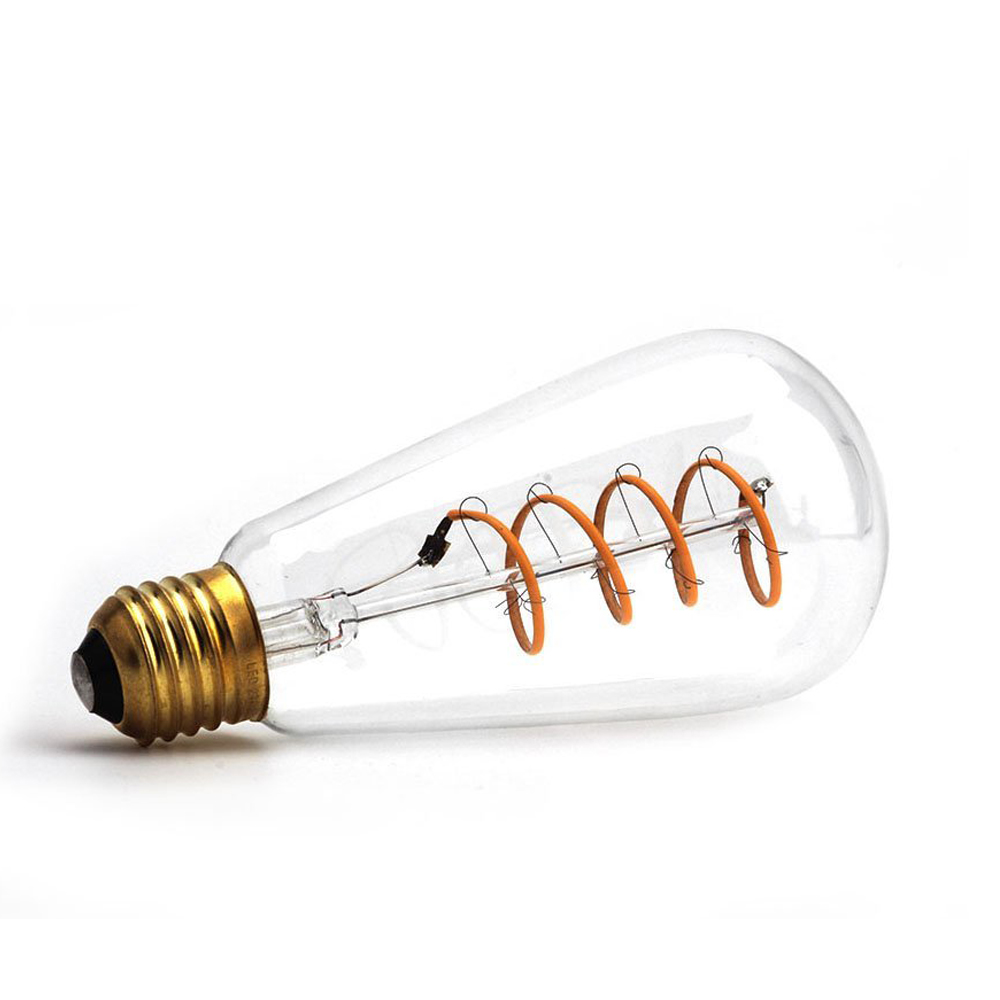 ST64 Spiral Filament LED Lamp